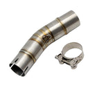 220mm / 8.66 inch Motorcycle Exhaust Middle Pipe for SUZUKI GSX250R GSXR250