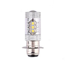 1 Pair 6000K H6 80W Motorcycle White LED Headlights Fog Lamp Bulbs