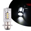 1 Pair 6000K H6 80W Motorcycle White LED Headlights Fog Lamp Bulbs