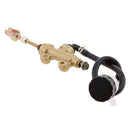 Motorcycle Back Rear Hydraulic Brake System Master Cylinder with Fluid Reservoir for Pro Pit Quad Dirt Bike Gold