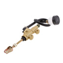 Motorcycle Back Rear Hydraulic Brake System Master Cylinder with Fluid Reservoir for Pro Pit Quad Dirt Bike Gold
