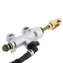 Back Rear Hydraulic Brake Master Cylinder For PIT Quad Dirt Bike ATV Silver