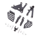 Black Front Rider Foot Pegs Bracket For Honda CBR600RR 2003-2006