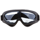 Motorcycle Ski Windproof Snowmobile Snowboard UV400 Goggles Clear Lens