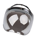 Flip Up 3-Snap Bubble Shield Half/Open Face Helmet Visor UV Lens Windshield