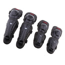 4Pieces Unisex Motorcycle Motocross Cycling Elbow and Knee Pads Protector Guard Armors Set Black