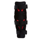 Knee Pads, Adjustable PE Long Leg Sleeve Gear Crashproof Antislip Protective Shin Guards for Motorcycle Mountain Biking-1 Pair Red