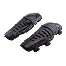 Knee Pads, Adjustable Long Leg Sleeve Gear Crashproof Antislip Protective Shin Guards for Motorcycle Mountain Biking-1 Pair Black
