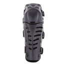 Knee Pads, Adjustable Long Leg Sleeve Gear Crashproof Antislip Protective Shin Guards for Motorcycle Mountain Biking-1 Pair Black