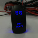 5 PIN Marine Boat Car Rocker Toggle Switch SPST ON-OFF LED Light Bar 12V