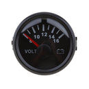 Marine Boat Car Voltage Gauge Voltmeter 8-16V Marine Boat Parts Black