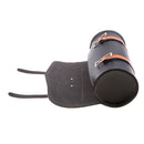 Motorcycle Side Saddlebag PU Leather Round Barrel Saddle Tool Bag Orange