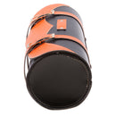 Motorcycle Side Saddlebag PU Leather Round Barrel Saddle Tool Bag Orange
