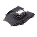 Black PU Leather Universal Motorcycle Tank Chap Cover Panel Bra Bib Bag Waterproof