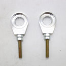 2Pcs Chain Adjuster Tensioner Block Replaces Parts for Motorcycle Motorbike Dirt Bike Quad ATV - 15mm Silver