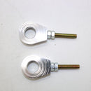 2Pcs Chain Adjuster Tensioner Block Replaces Parts for Motorcycle Motorbike Dirt Bike Quad ATV - 15mm Silver