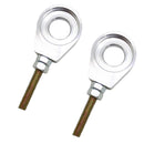 2Pcs Chain Adjuster Tensioner Block Replaces Parts for Motorcycle Motorbike Dirt Bike Quad ATV - 15mm Silver