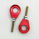2Pcs Chain Adjuster Tensioner Block Replaces Parts for Motorcycle Motorbike Dirt Bike Quad ATV - 15mm Red
