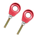 2Pcs Chain Adjuster Tensioner Block Replaces Parts for Motorcycle Motorbike Dirt Bike Quad ATV - 15mm Red