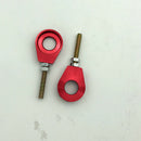 2Pcs Chain Adjuster Tensioner Block Replaces Parts for Motorcycle Motorbike Dirt Bike Quad ATV - 15mm Red