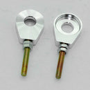 2x 12mm Metal Alloy Motorcycle Chain Adjuster Tensioner Block for Pit Dirt Bike Quad ATV Motor