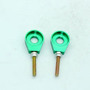 2x 12mm Metal Alloy Motorcycle Chain Adjuster Tensioner Block for Pit Dirt Bike Quad ATV Motor