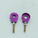 2x 12mm Metal Alloy Motorcycle Chain Adjuster Tensioner Block for Pit Dirt Bike Quad ATV Motor