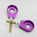 2x 12mm Metal Alloy Motorcycle Chain Adjuster Tensioner Block for Pit Dirt Bike Quad ATV Motor