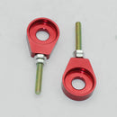 2x 12mm Metal Alloy Motorcycle Chain Adjuster Tensioner Block for Pit Dirt Bike Quad ATV Motor