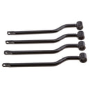 Black Metal Saddle Bag Support Bars Mounts Bracket Set for Motorcycle Motorbike