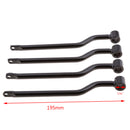 Black Metal Saddle Bag Support Bars Mounts Bracket Set for Motorcycle Motorbike