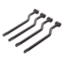 Black Metal Saddle Bag Support Bars Mounts Bracket Set for Motorcycle Motorbike