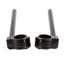 CNC Universal Motorcycle Clip On Handlebars 45mm Replacement Bars Black