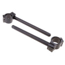 CNC Universal Motorcycle Clip On Handlebars 45mm Replacement Bars Black