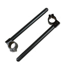 CNC Universal Motorcycle Clip On Handlebars 45mm Replacement Bars Black