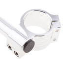 CNC Universal Motorcycle Clip On Handlebars 45mm Replacement Bars Chrome