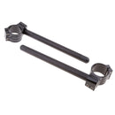 CNC Universal Motorcycle Clip On Handlebars 48mm Replacement Bars Black