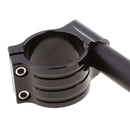 CNC Universal Motorcycle Clip On Handlebars 48mm Replacement Bars Black