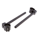 CNC Universal Motorcycle Clip On Handlebars 48mm Replacement Bars Black