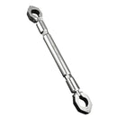 Motorcycle Adjustable Handlebar Bar Steering Strength Lever Bar Silver