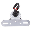 Silver Motorcycle Retro Tail Light Motorbike Brake Lamp for ATV Cafe Racer