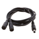 DC Power 1 Female to 2 Male Splitter 2.1*5.5mm 12V Pigtail Cable Plug Wire
