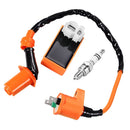 Motorcycle Ignition Coil CDI Box Spark Plug Kit for GY6 50CC 125CC Scooter
