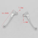 Pair Brake Lever Set Front Rear Chrome Alloy for Yamaha PW50 PW 50 Yzinger