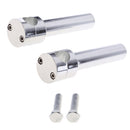 Chrome Motorcycle Billet Handlebar 1" Risers Bars Mount Clamp For Harley