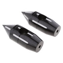 1" 25mm Black Spike Rise Handlebar Risers For Harley Softail Dyna Sportster