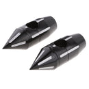 1" 25mm Black Spike Rise Handlebar Risers For Harley Softail Dyna Sportster