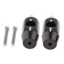 1" 25mm Black Spike Rise Handlebar Risers For Harley Softail Dyna Sportster