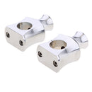 Pair Motorcycle 7/8inch 22mm Handlebar Mount Mounting Riser Clamp Universal