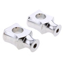 Pair Motorcycle 7/8inch 22mm Handlebar Mount Mounting Riser Clamp Universal